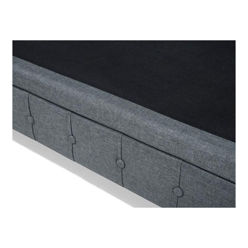 Tufted Chesterfield L-Shaped Sofa in Elegant Beige