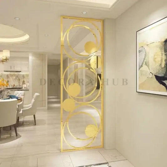 Circural Stainless Steel PVD Living Room Partition