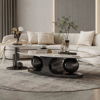 Italian luxurious White Marble Top Centre Table