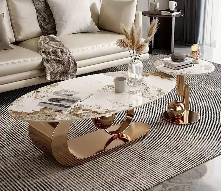 Luxurious Centre Table With Golden Base