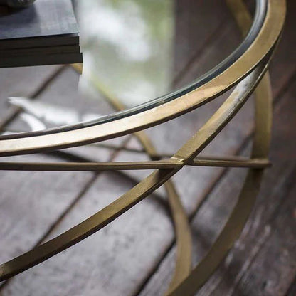 The Round Reclaimed Metal Centre Table