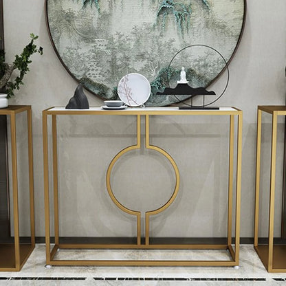 Rectangular Console Table Golden Colour