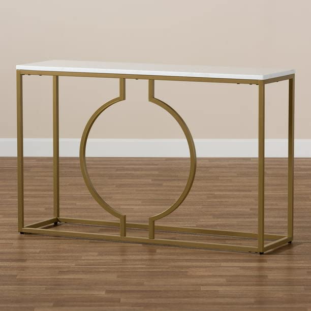 Rectangular Console Table Golden Colour