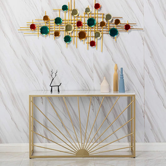 Designer Sunburst Console Table