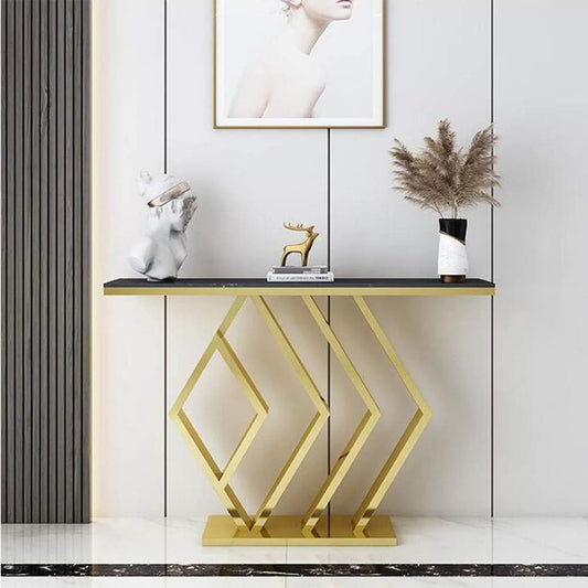 Modern Metal Console Table White