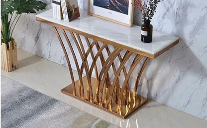 Alex Golden Decorative Console Table