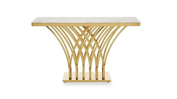 Alex Golden Decorative Console Table