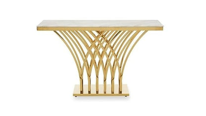 Alex Golden Decorative Console Table