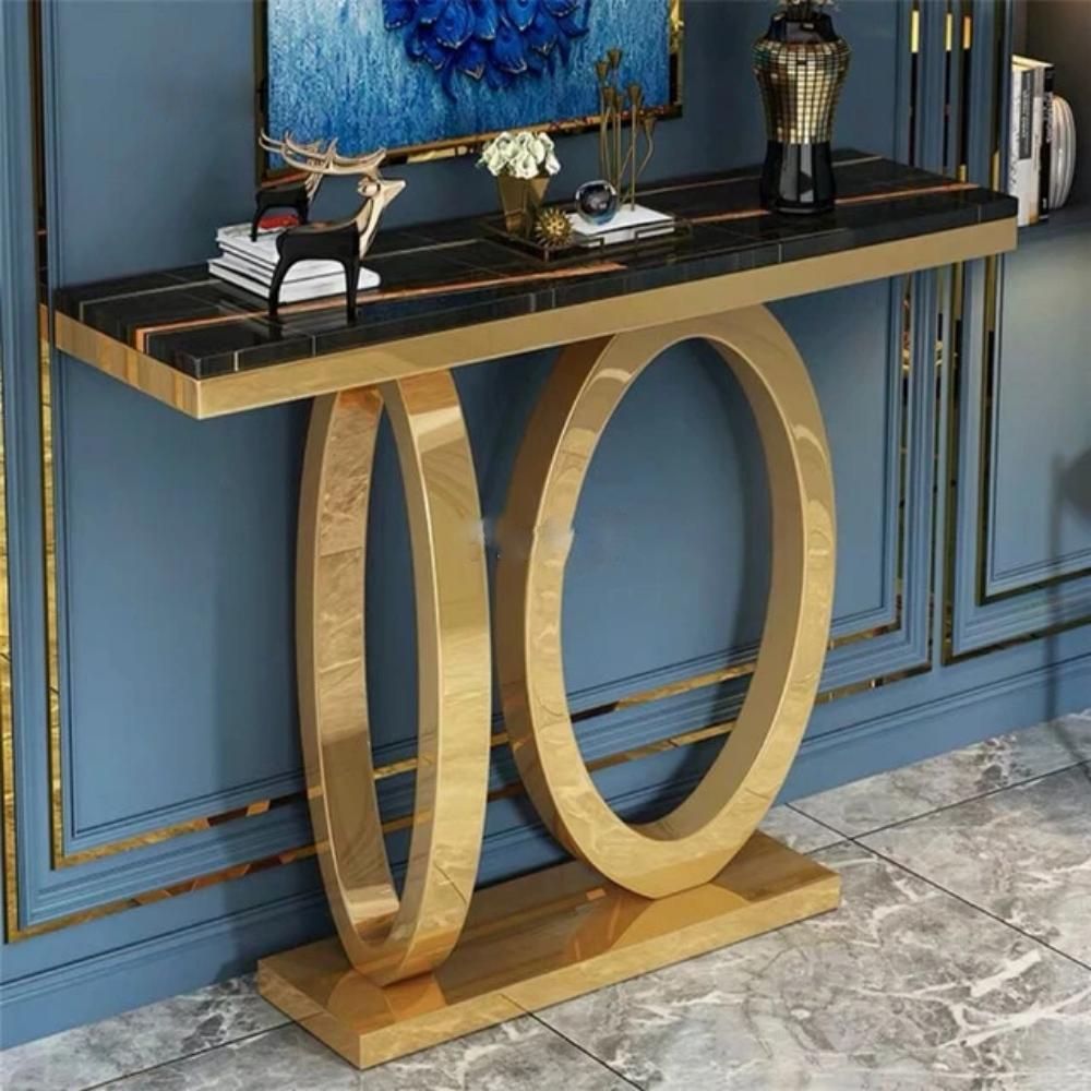 Luxury Console Table With Stylish Marble Top