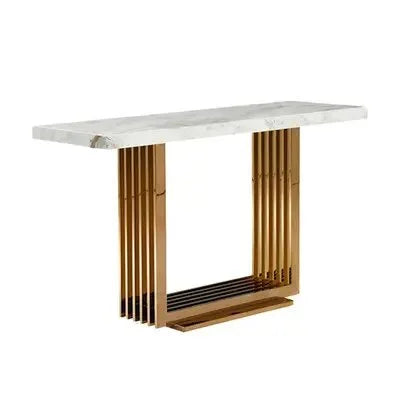 Golden Decorative Console Table