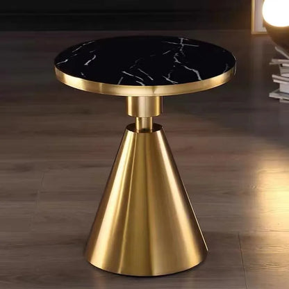 Accent Black Round Side Table