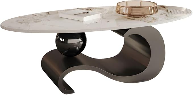 Contemporary Black Base Top Centre Table