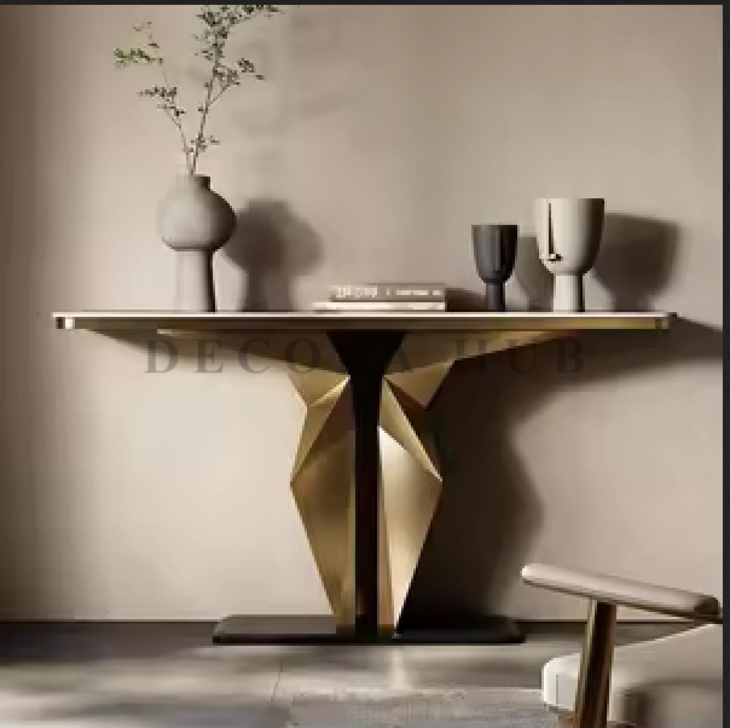 DecoraHub Modern Design Luxurious Console Table