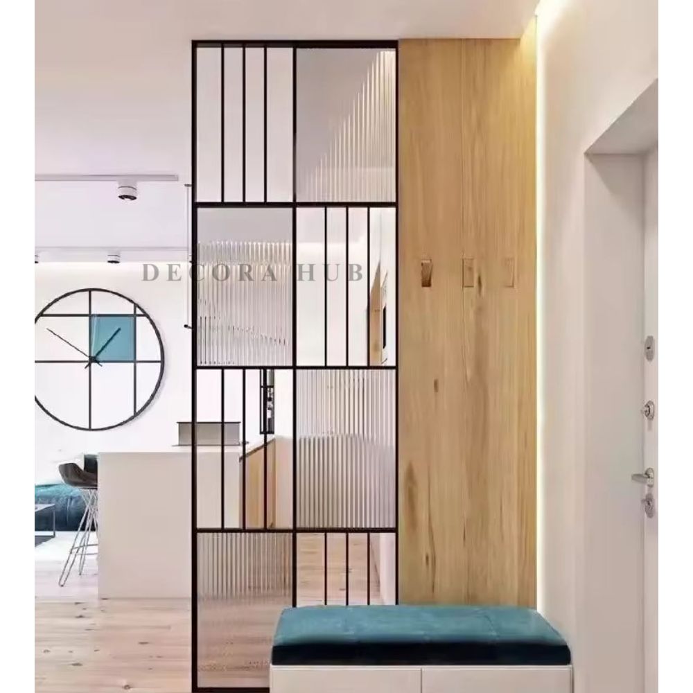 Decorahub Stylish Stainless Steel PVD Partition — metal pvd room divider DecoraHub India