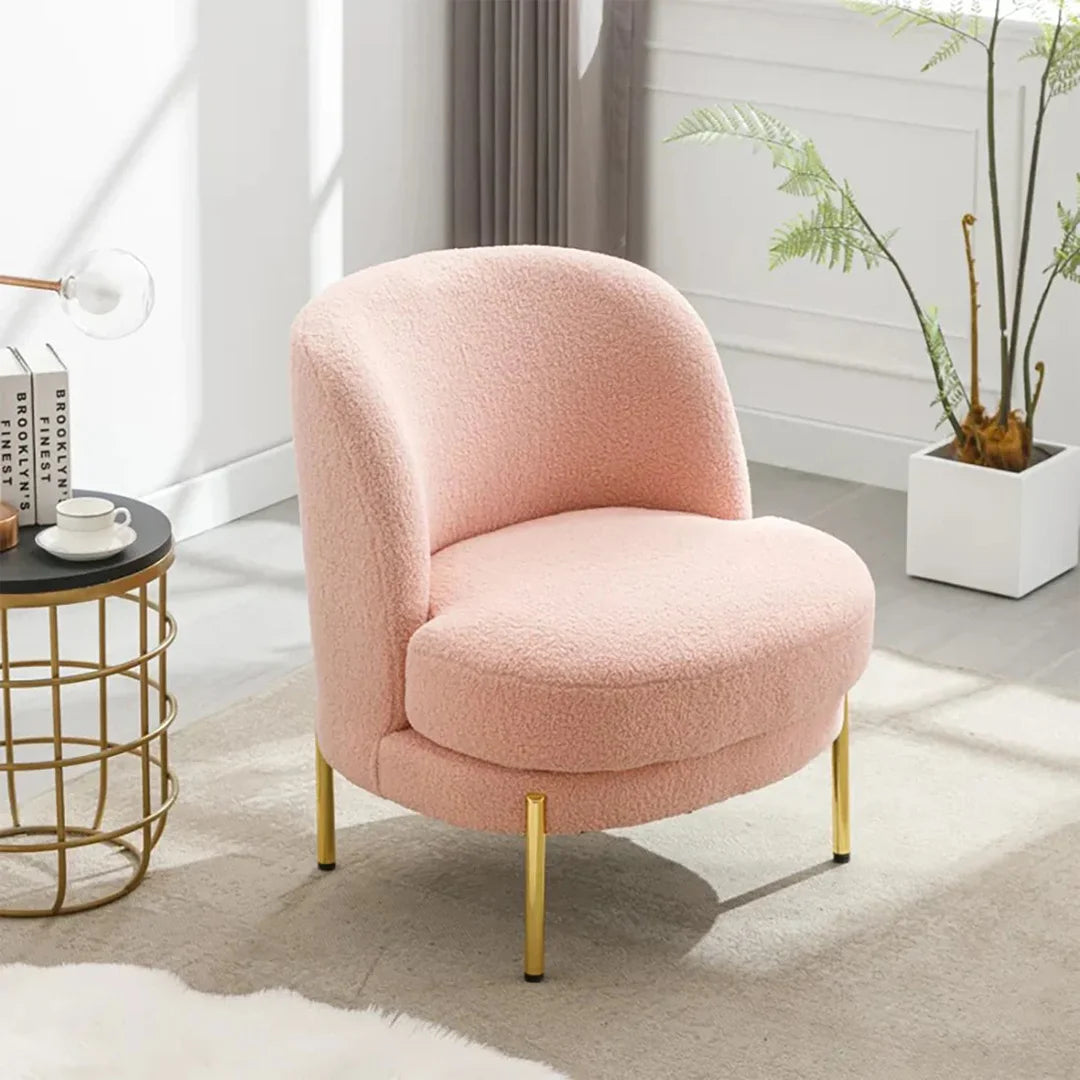 Pink Plush Accent Chairs