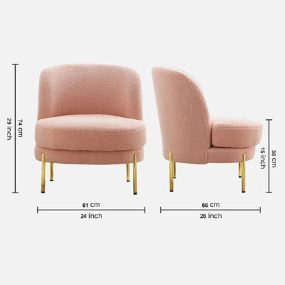 Pink Plush Accent Chairs