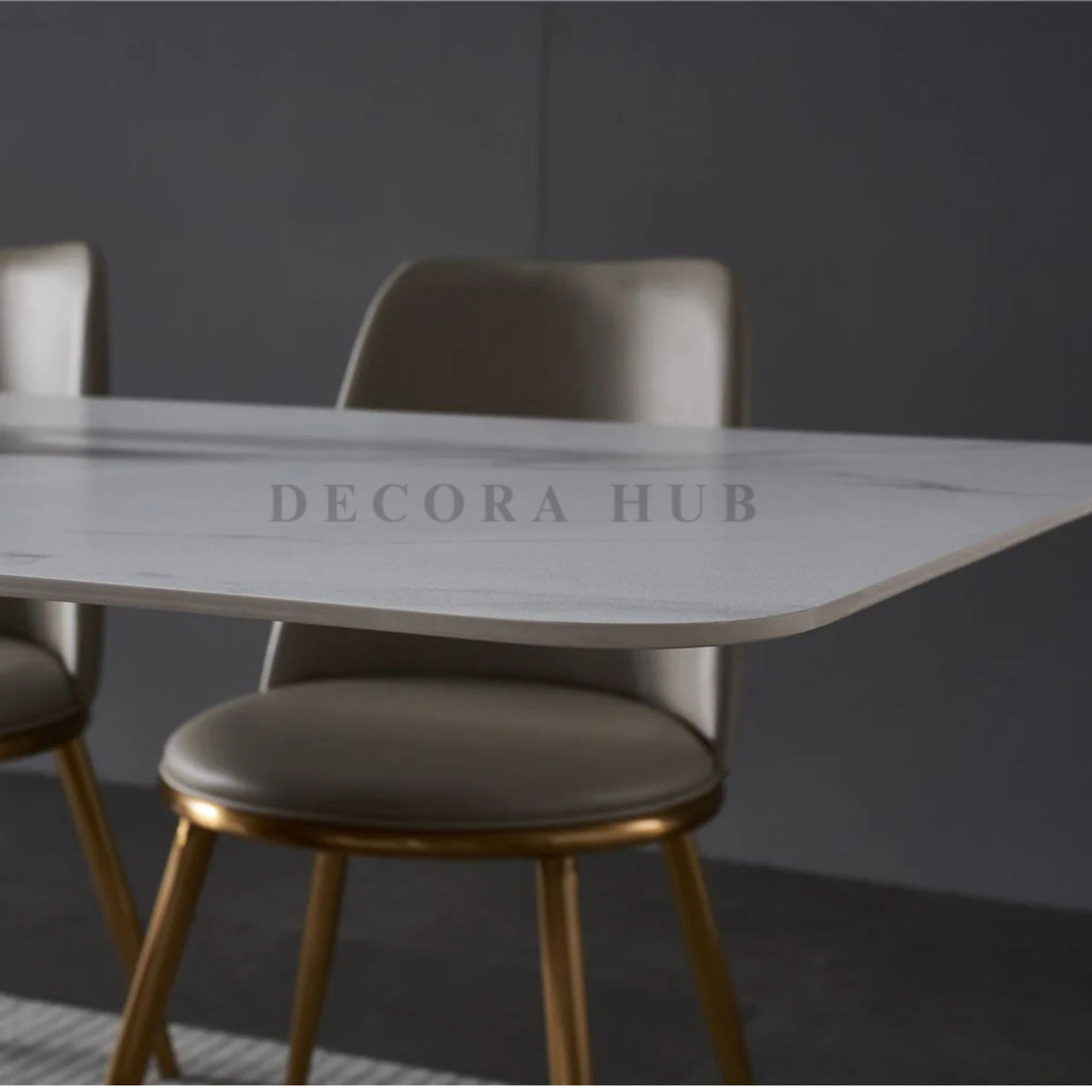 dining table with marble top