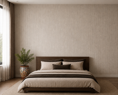 Beige Linen Texture Wallpaper 2