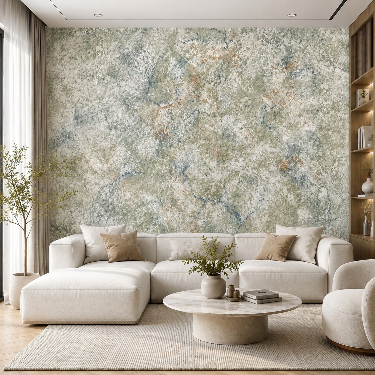 Sage Patina Stone Wallpaper 2