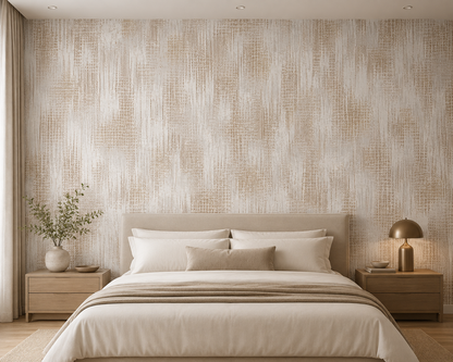 Distressed Gold Plaster Wallpaper 2