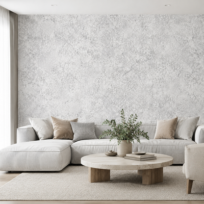 Grey Concrete Plaster Wallpaper 1