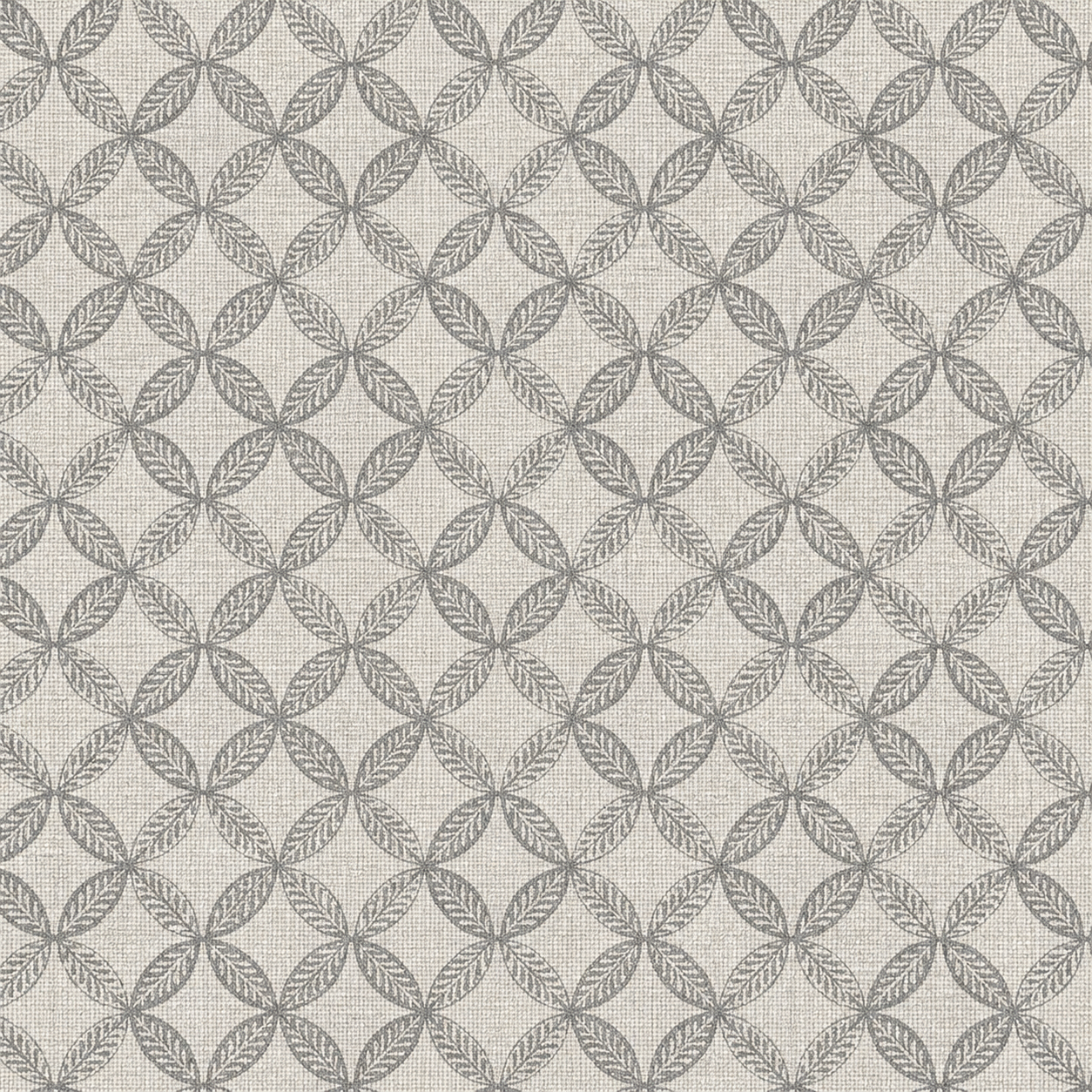 Ivory Ogee Leaf Lattice Wallpaper 3