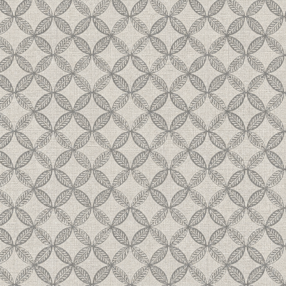 Ivory Ogee Leaf Lattice Wallpaper 3