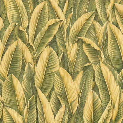 Golden Banana Leaf Wallpaper 3