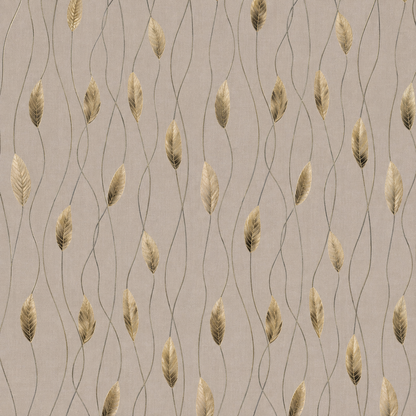 Golden Leaf Vine Trail Wallpaper - close-up