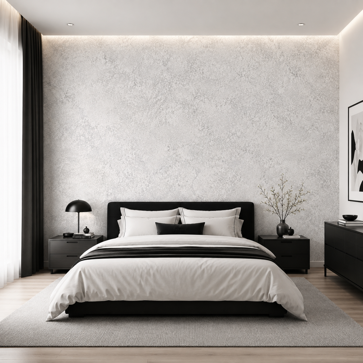 Grey Concrete Plaster Wallpaper 2