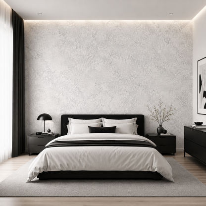 Grey Concrete Plaster Wallpaper 2