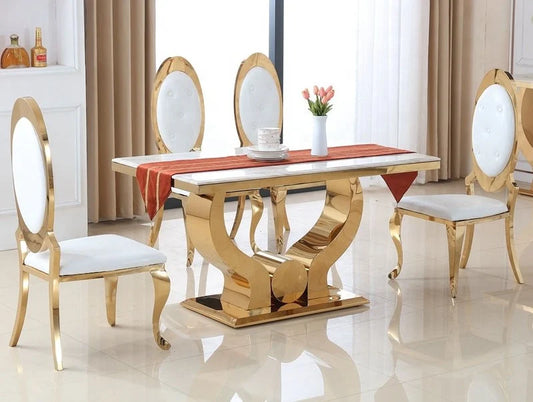 Mumbai Style Marble Dining Table