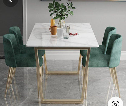 Modern  Luxurious  White Marble Dining Table