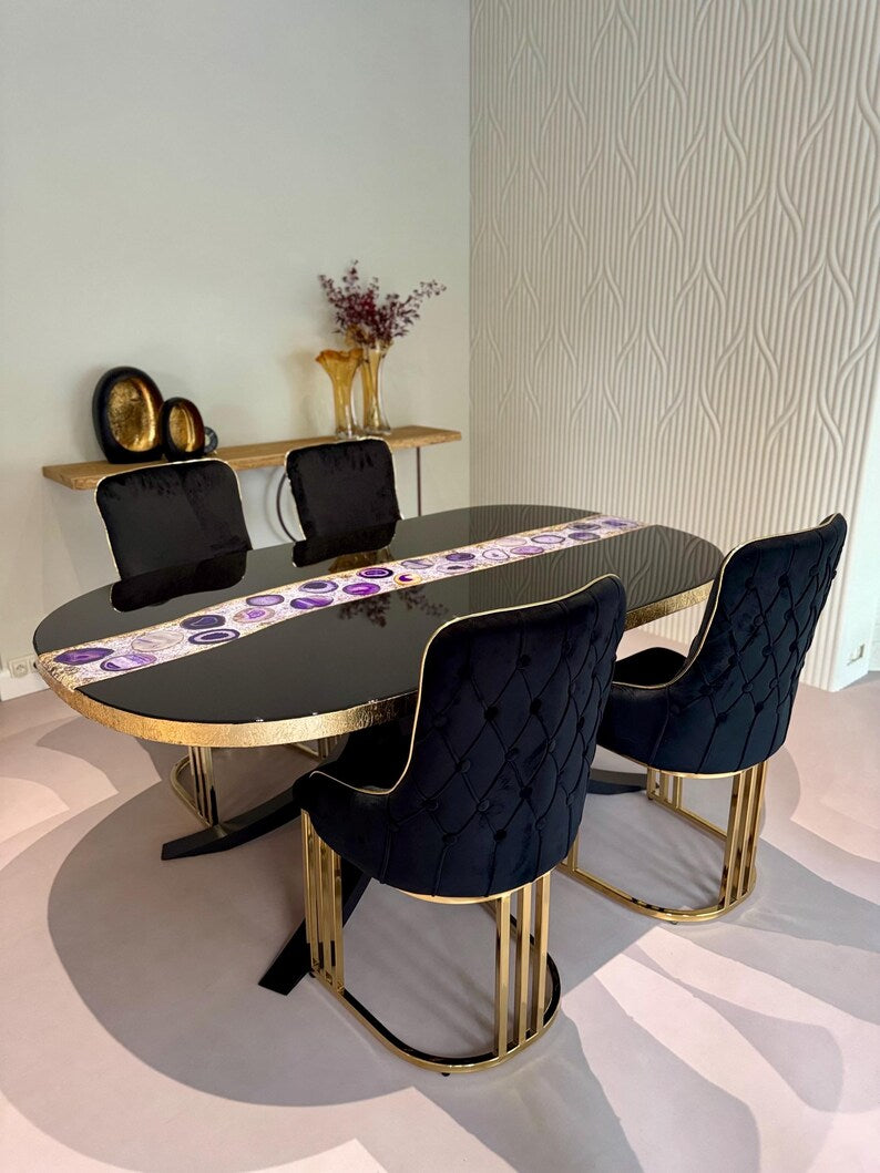 Black Luxurious Dining Table