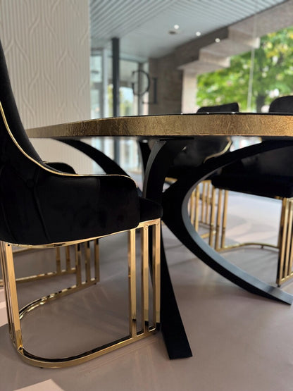 Black Luxurious Dining Table