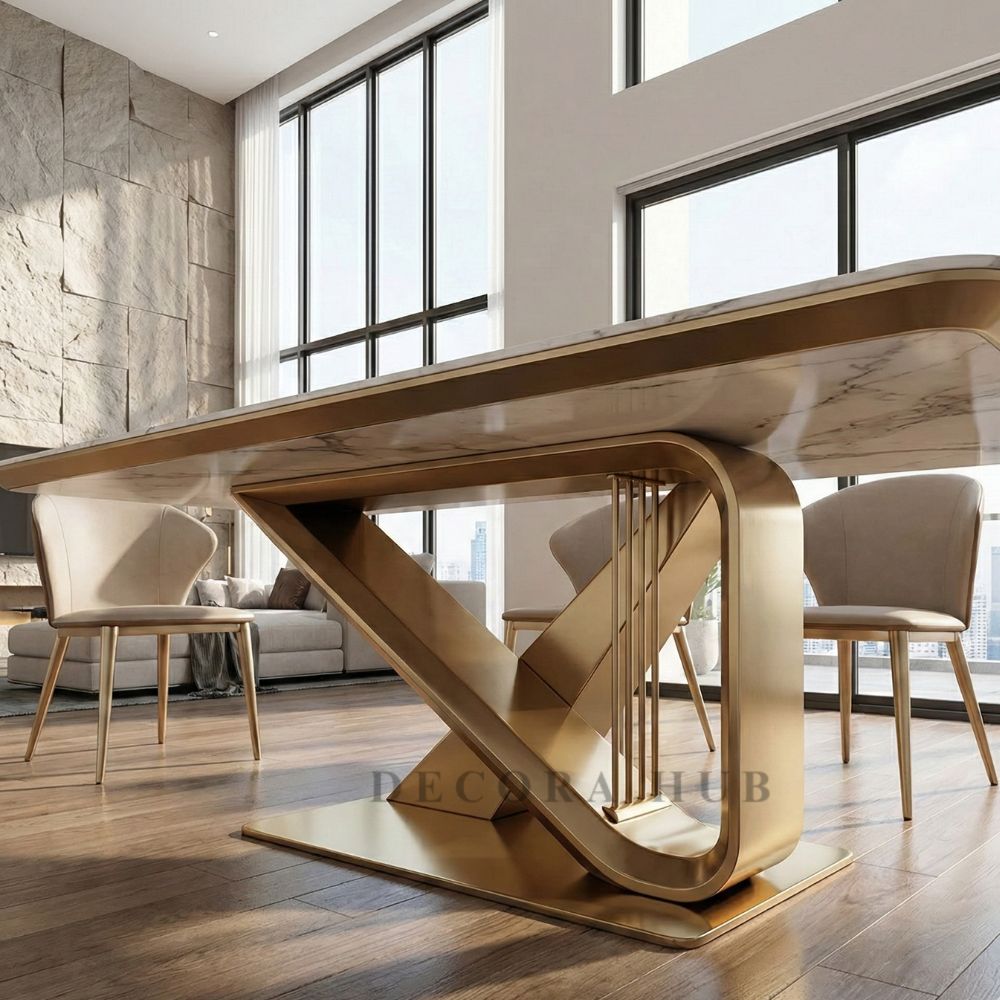 Futuristic 6 Seater Dining Table – full view
