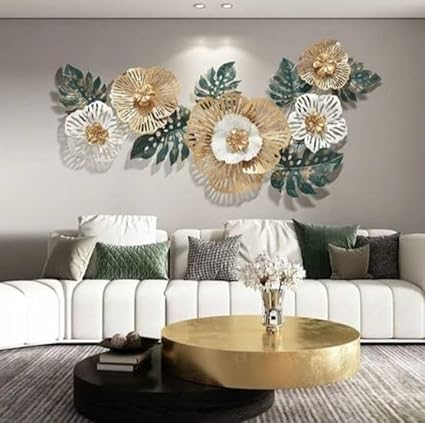 Beautiful Rose Hanging Metal Wall Art