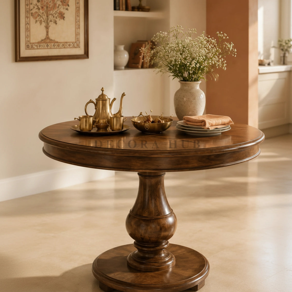 Haveli Teak Wood Dining Table Set