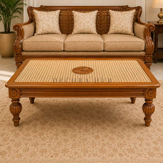 Heritage Weave Centre Table - Wooden Centre Tables