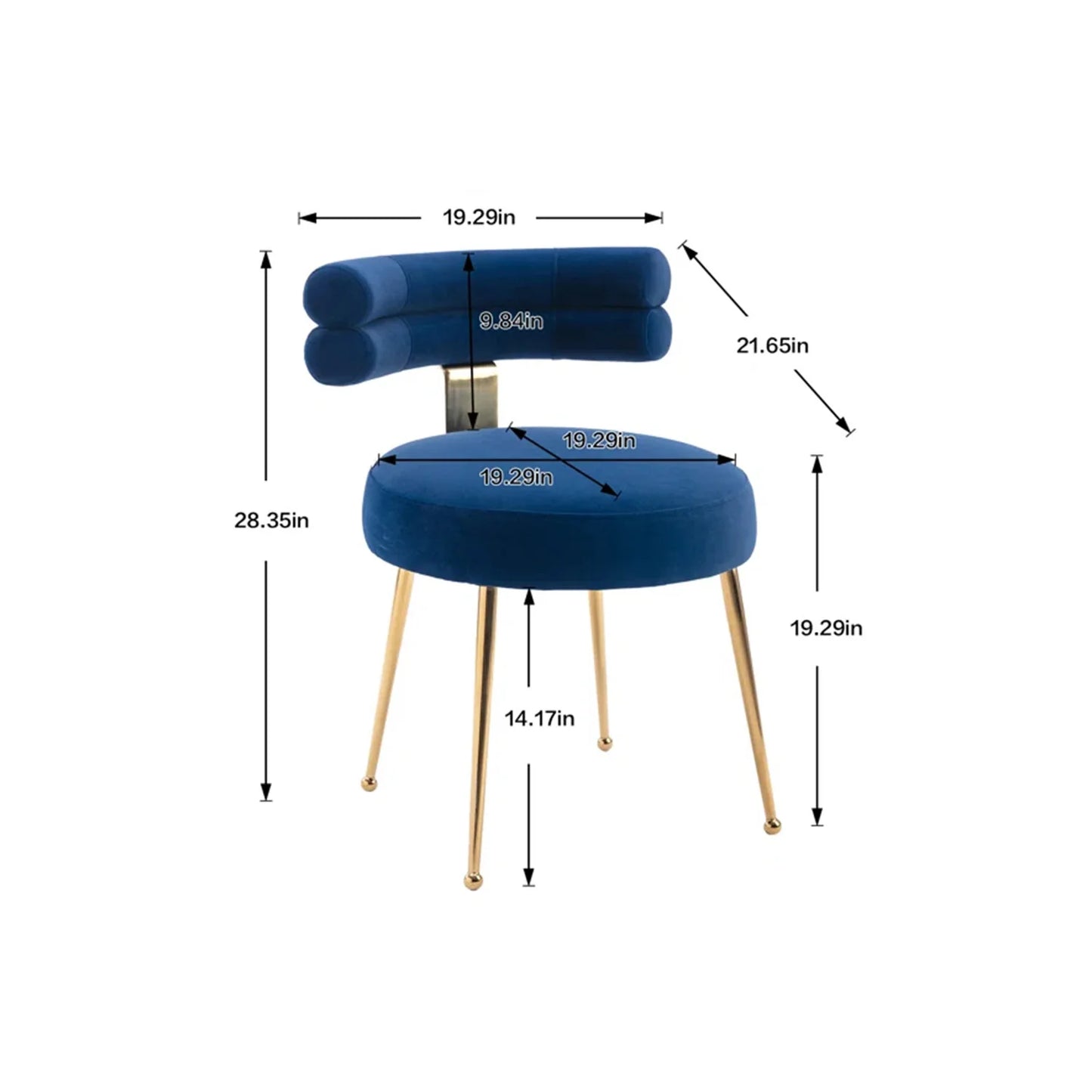 Blue Colour Fashionable Stylish Lounge Chair