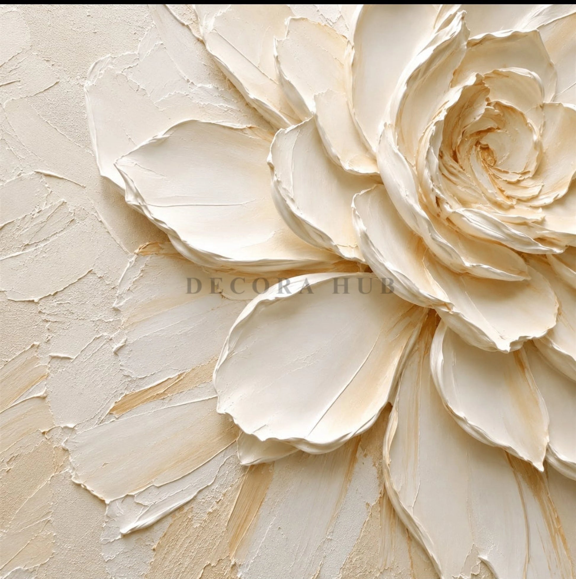 Luma Petal Textured Wall Art - Textured Wall Art
