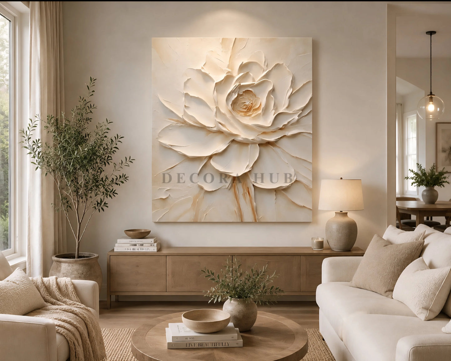 Luma Petal Textured Wall Art - Textured Wall Art