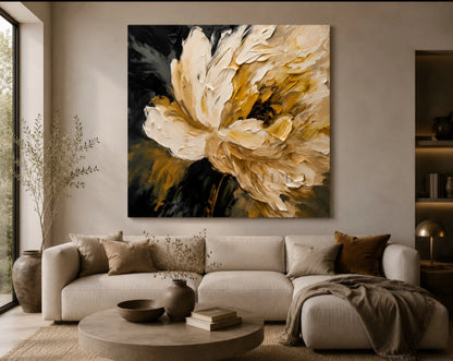 Lunara Aurex Bloom Wall Art - Textured Wall Art