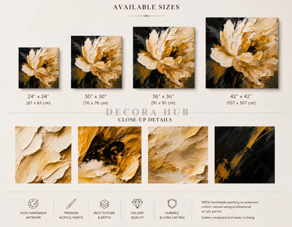 Lunara Aurex Bloom Wall Art - Textured Wall Art