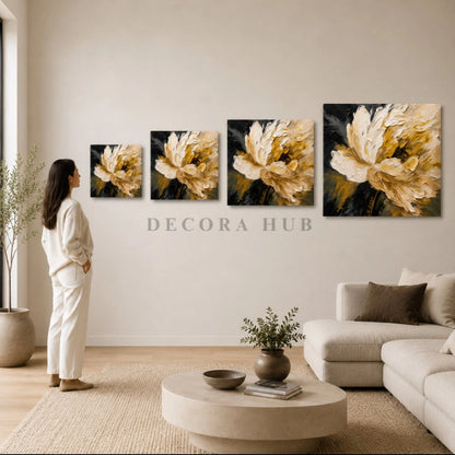 Lunara Aurex Bloom Wall Art - Textured Wall Art