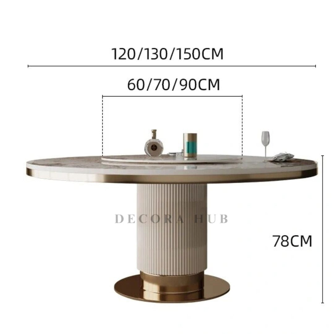 Luxurious Round Dinner Table – another angle