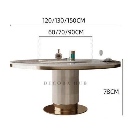 Luxurious Round Dinner Table – another angle