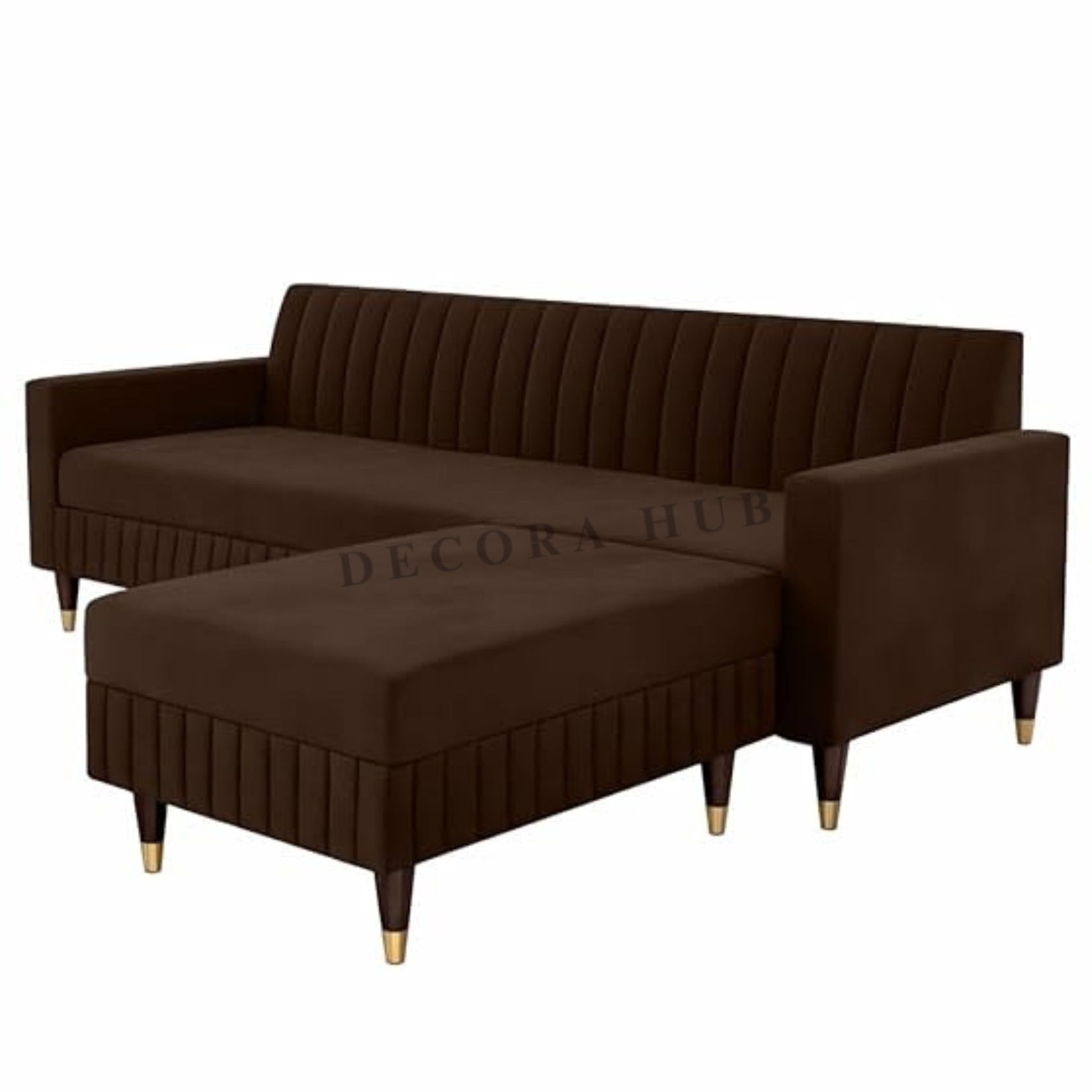 luxury-Brown-curved-sectional-sofa-modern-living-room