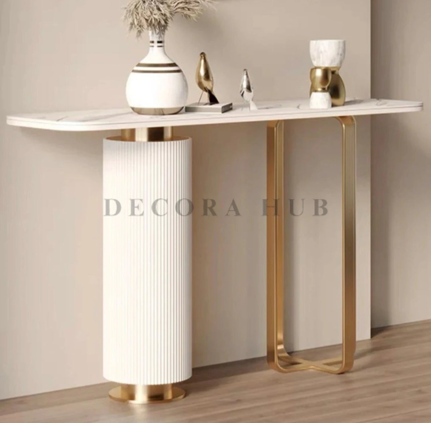 Luxury designer Golden Base Console L 40 X W 14 X H 36 Inches