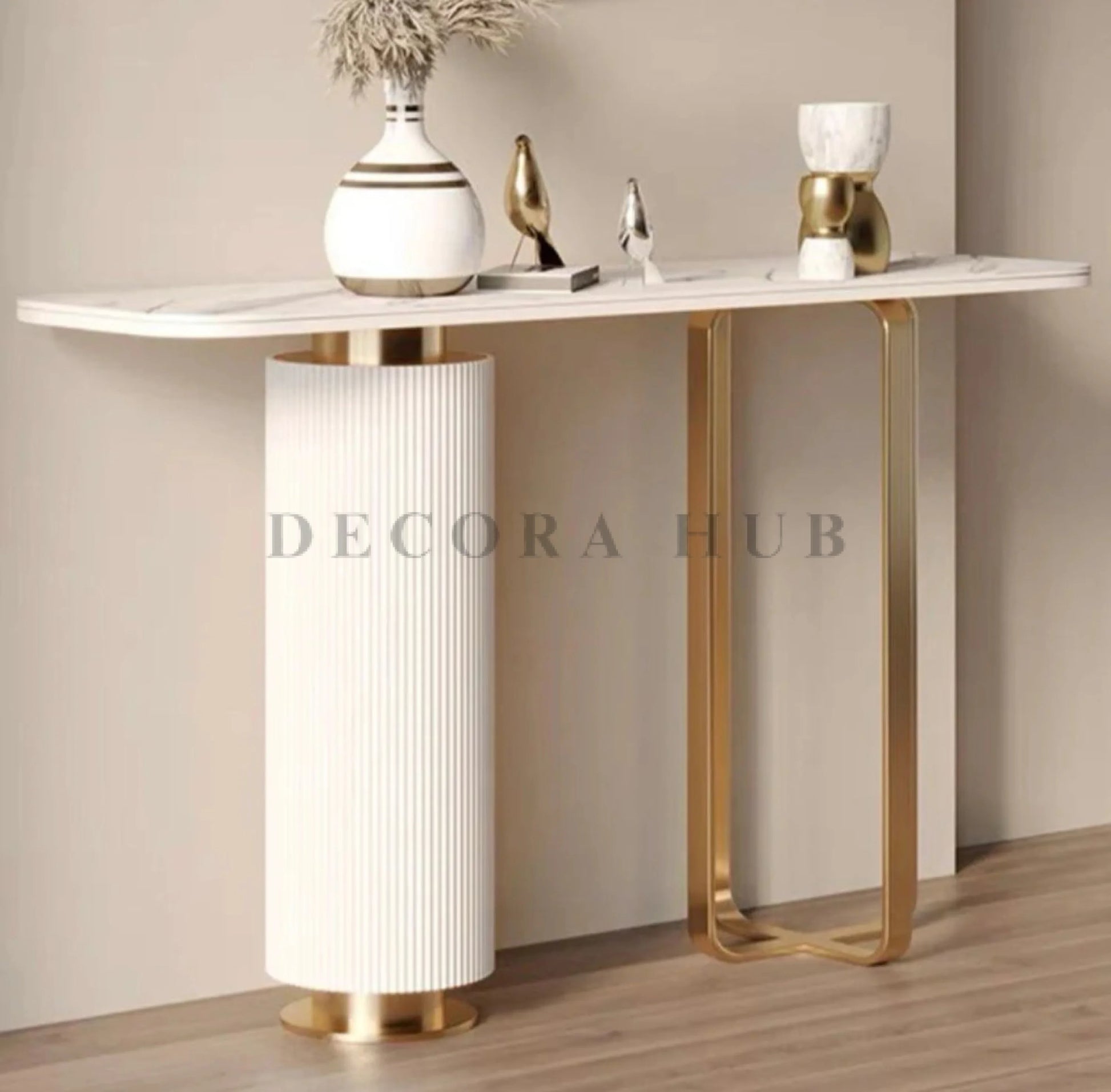 Luxury designer Golden Base Console L 40 X W 14 X H 36 Inches